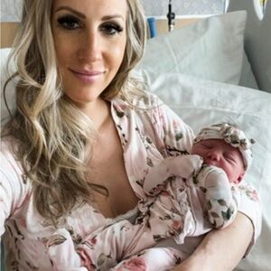 Posh Peanut Pink Floral Kids Matching Set